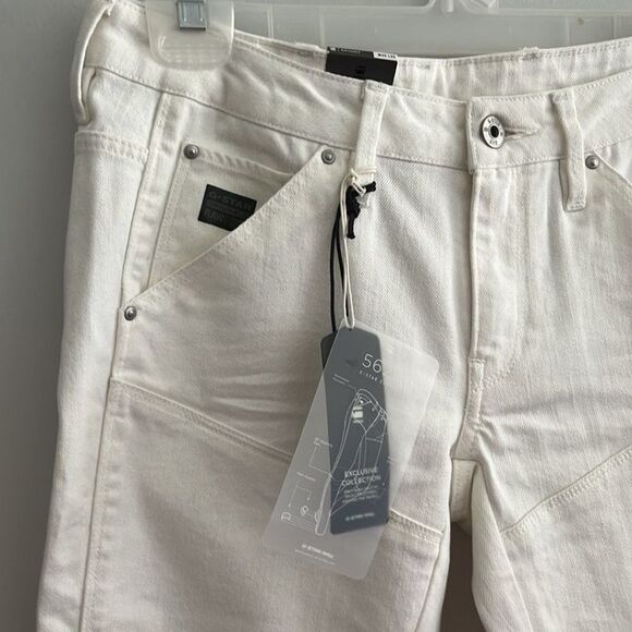 G-STAR Raw White Denim Skinny Jeans - Picture 2 of 5